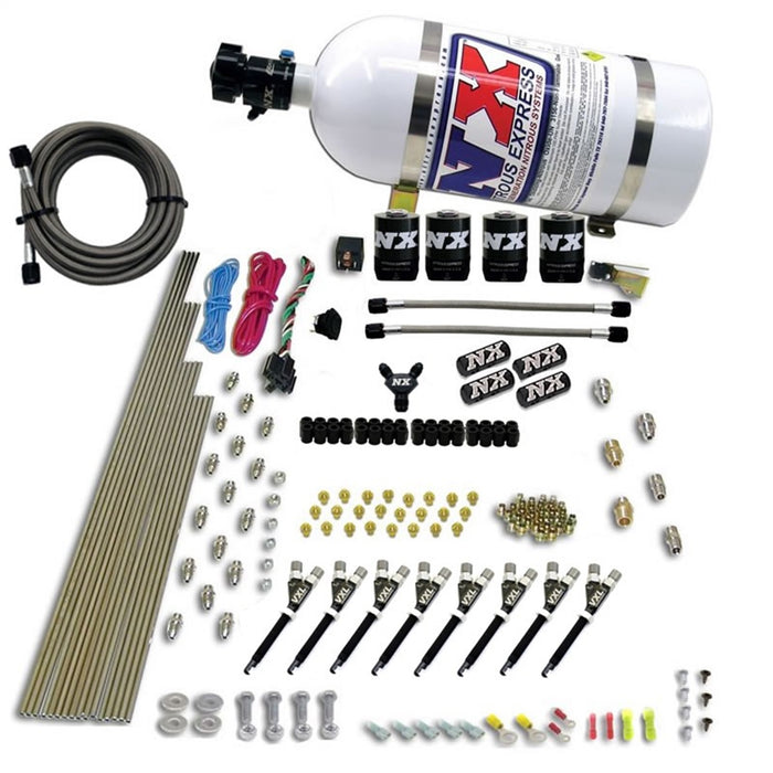 Nitrous Express 80019EFI-10 8 CYL VXL DIRECT PORT; 4 SOLENOIDS; (200-500HP JETTING) FOR EFI VEHICLES - Truck Part Superstore