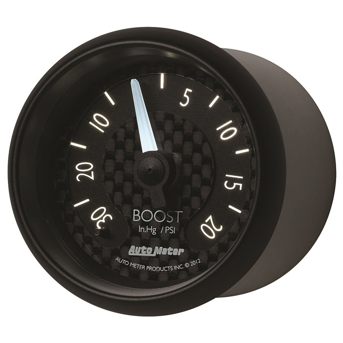 AutoMeter 8001 GAUGE; VAC/BOOST; 2 1/16in.; 30INHG-20PSI; MECHANICAL; GT - Truck Part Superstore