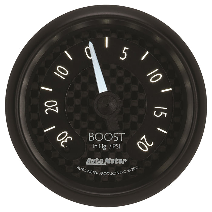 AutoMeter 8001 GAUGE; VAC/BOOST; 2 1/16in.; 30INHG-20PSI; MECHANICAL; GT - Truck Part Superstore