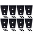 Kentrol 80021 Jeep JK Door Hinge Overlays 8 Pieces 4 Door 07-18 Wrangler JK Textured Black Kentrol - Truck Part Superstore