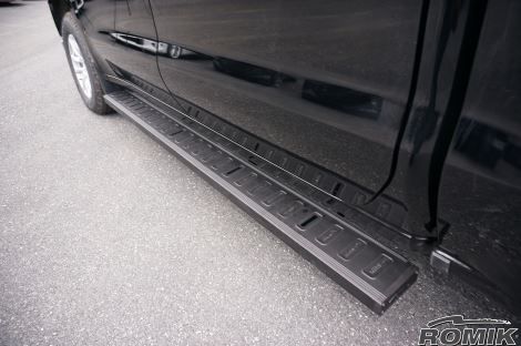 Romik 80043419 2019-Present GMC Sierra Crew Cab Running Boards ROF-T Side Steps Black Romik - Truck Part Superstore