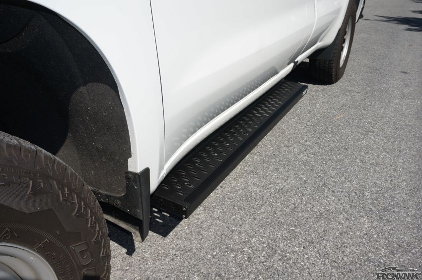 Romik 80044429 2019-Present Chevrolet Silverado Regular Cab Running Boards RPD-T Side Steps Black Romik - Truck Part Superstore