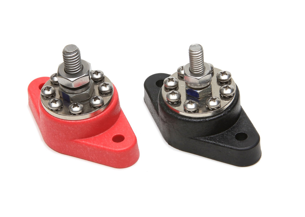 Painless Wiring 80116 8-Point Distribution Block; Red/Black; - Truck Part Superstore