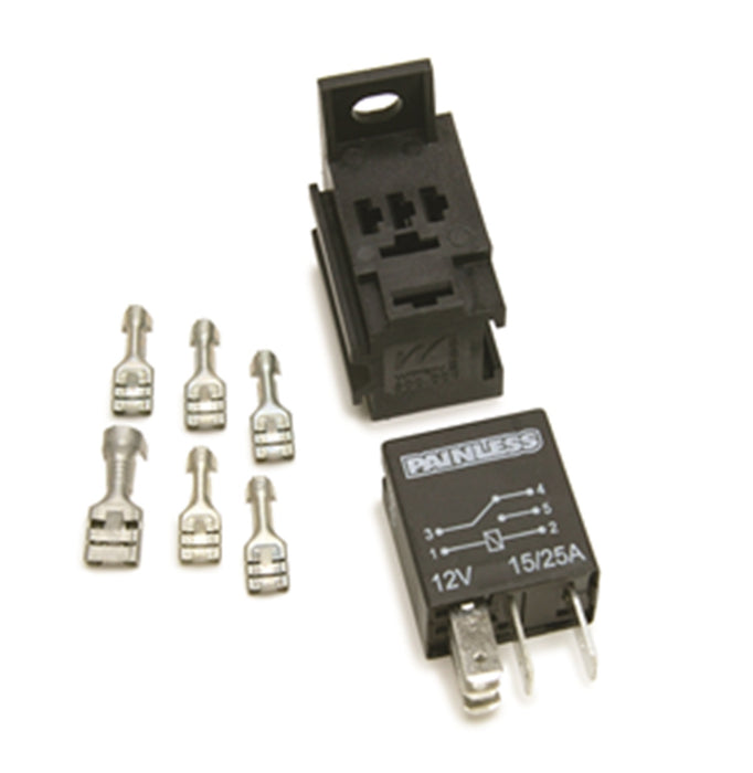 Painless Wiring 80136 Micro Relay w/Base And Terminals - Truck Part Superstore