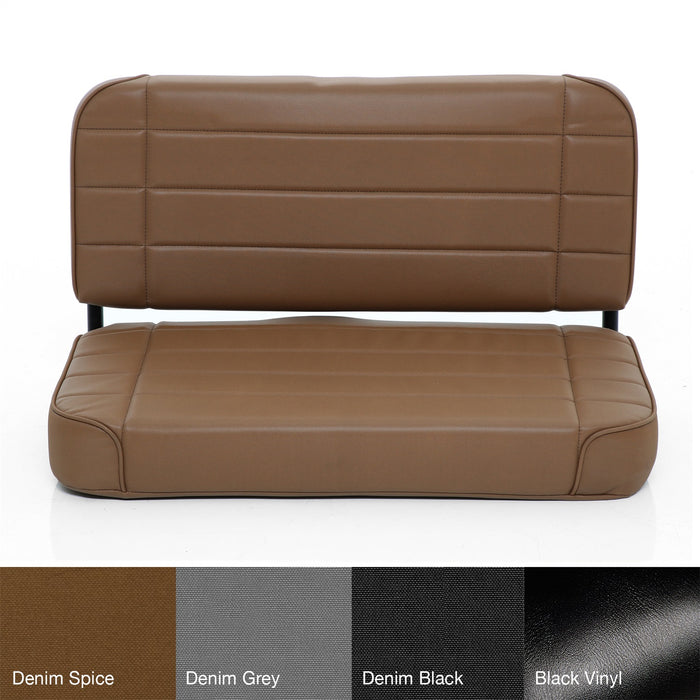 Smittybilt 8017N Jeep Standard Rear Seat CJ5/CJ6/CJ7/CJ8/YJ Wrangler 2-DR Spice Vinyl Each Smittybilt - Truck Part Superstore
