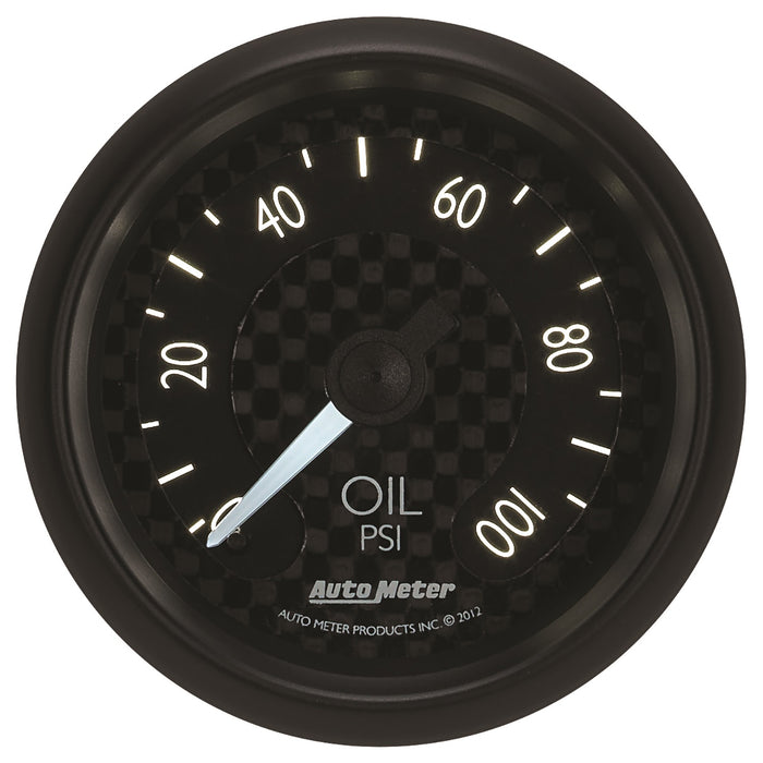 AutoMeter 8021 GAUGE; OIL PRESS; 2 1/16in.; 100PSI; MECH; GT - Truck Part Superstore