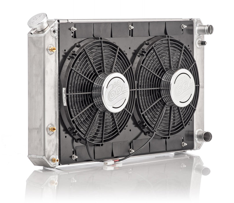 Be Cool 80231 Radiator Module Factory-Fit Natural Finish for 70-81 Camaro LS-2/LS-3/LS-7 w/Std Trans 400-700 HP Be Cool Radiator - Truck Part Superstore