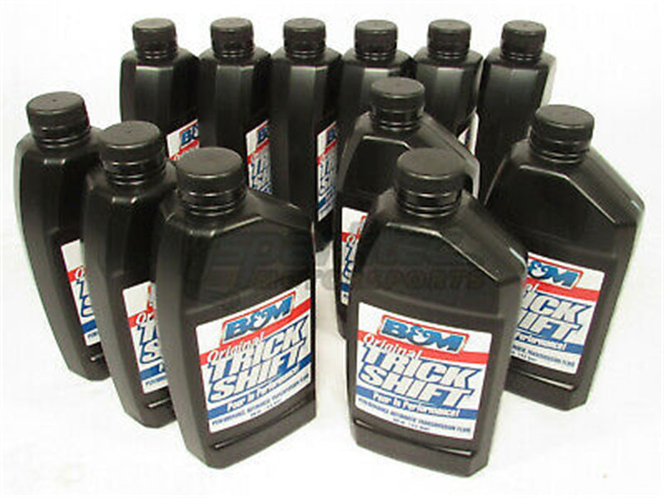 B&M 80261 Trick Shift Automatic Transmission Fluid; 1 Quart Bottle; 12 Pack; - Truck Part Superstore