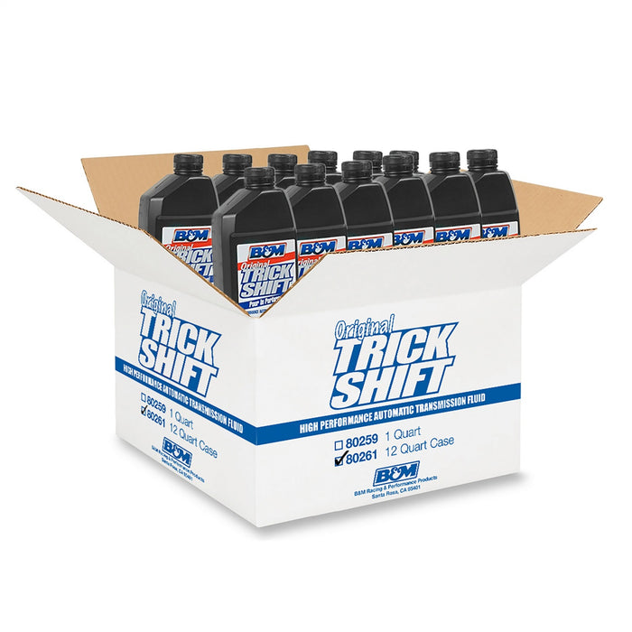 B&M 80261 Trick Shift Automatic Transmission Fluid; 1 Quart Bottle; 12 Pack; - Truck Part Superstore