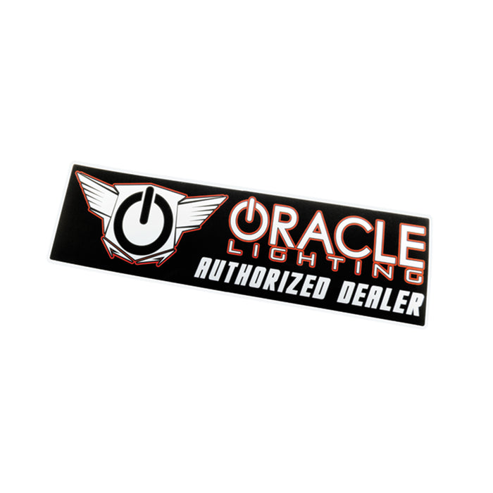 Oracle Lighting 8034-504 Promotional bumper sticker that comes in black and orange - Truck Part Superstore