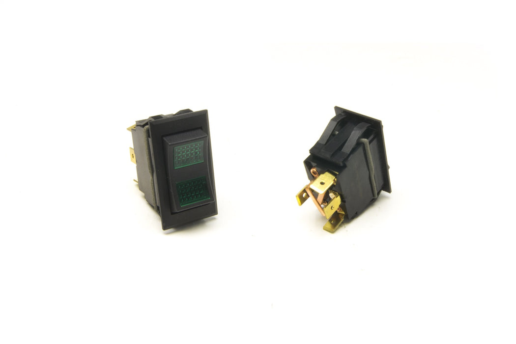Painless Wiring 80402 Rocker Switch; On/Off/Momentary On; Green Lights; - Truck Part Superstore