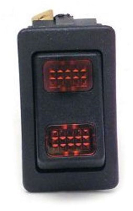 Painless Wiring 80403 Rocker Switch; On/Off/On; Red Lights; - Truck Part Superstore