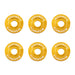 Mishimoto MMFW-SM-6GD Mishimoto M6 X 1.0 Fender Washer and Bolt Kit, 16.7mm OD, 6 pcs, Gold - Truck Part Superstore