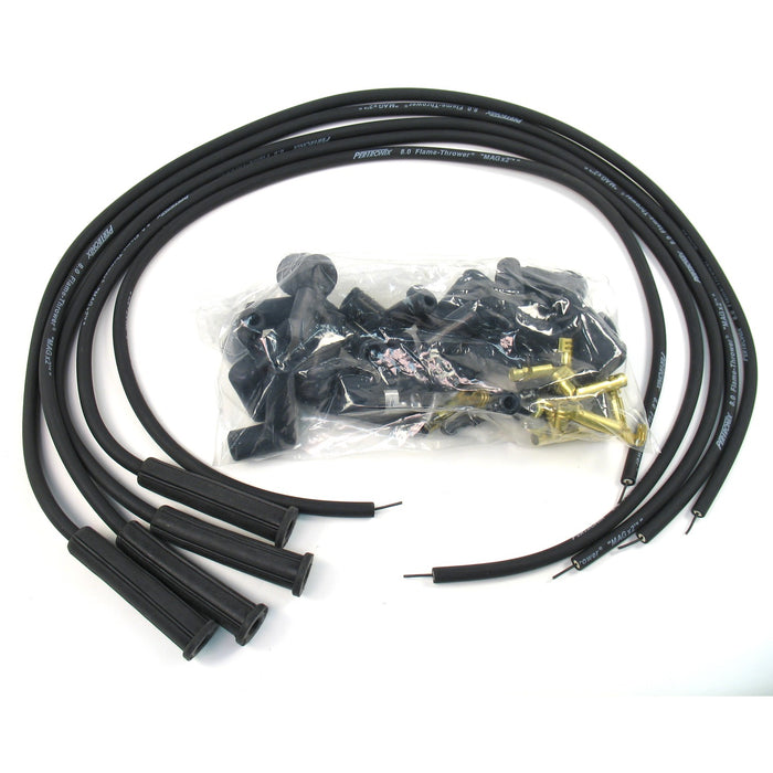 Pertronix 8042VW PerTronix 804303 Flame-Thrower Spark Plug Wires 4 cyl 8mm VW Male Cap Blue. - Truck Part Superstore