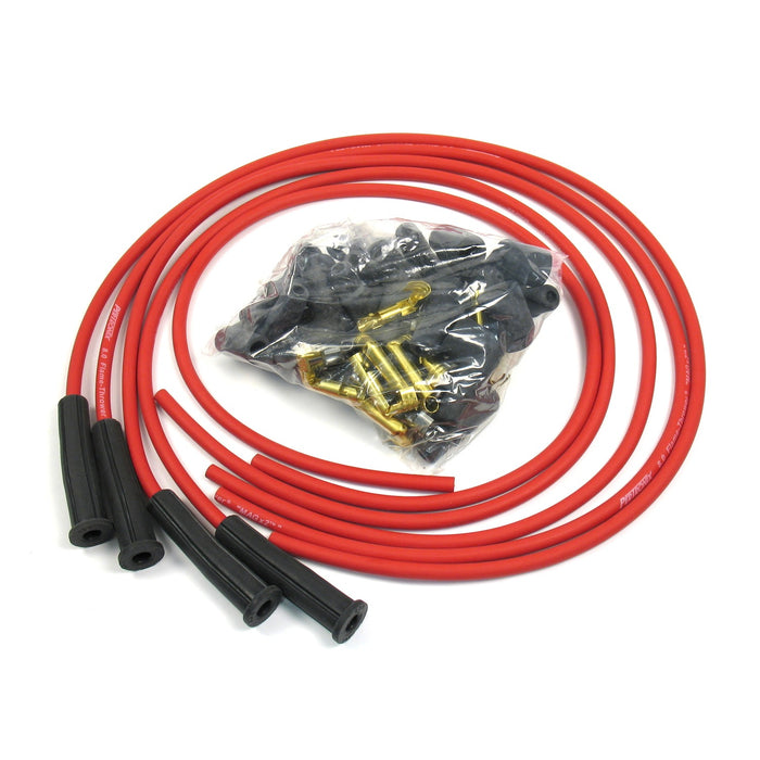 Pertronix 8044VW PerTronix 804505 Flame-Thrower Spark Plug Wires 4 cyl 8mm VW Male Cap Yellow. - Truck Part Superstore
