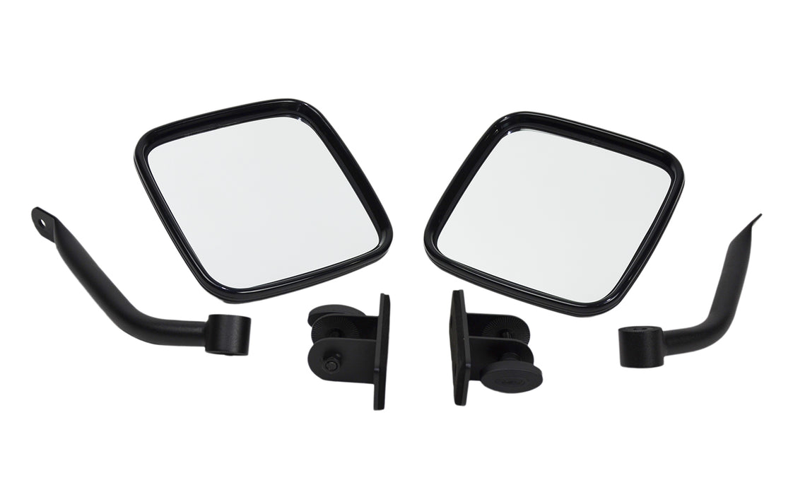 Kentrol 80496 Jeep TJ/JK E-Z Detach Mirrors Pair 97-18 Wrangler TJ/JK Textured Black Kentrol - Truck Part Superstore