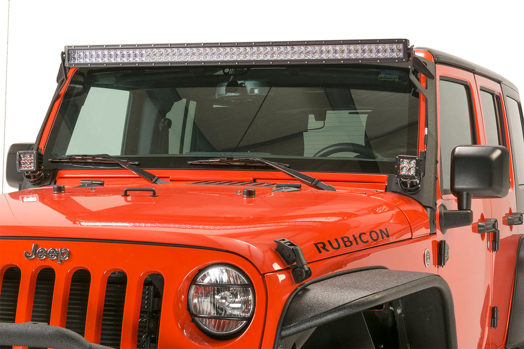 Kentrol 80573 Jeep JK Euro Headlight Guards Pair  07-18 Wrangler JK Textured Black Kentrol - Truck Part Superstore