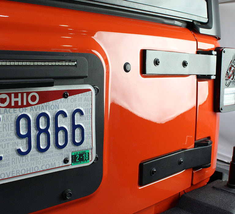 Kentrol 80578 Jeep JK Tailgate Hinge Pair 07-18 Wrangler JK Textured Black Kentrol - Truck Part Superstore