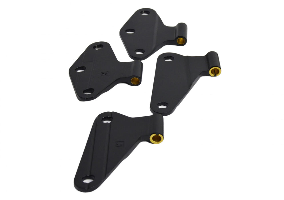 Kentrol 80580 Jeep JK Body Door Hinge Set 4 Pieces 2 Door 07-18 Wrangler JK Textured Black Kentrol - Truck Part Superstore
