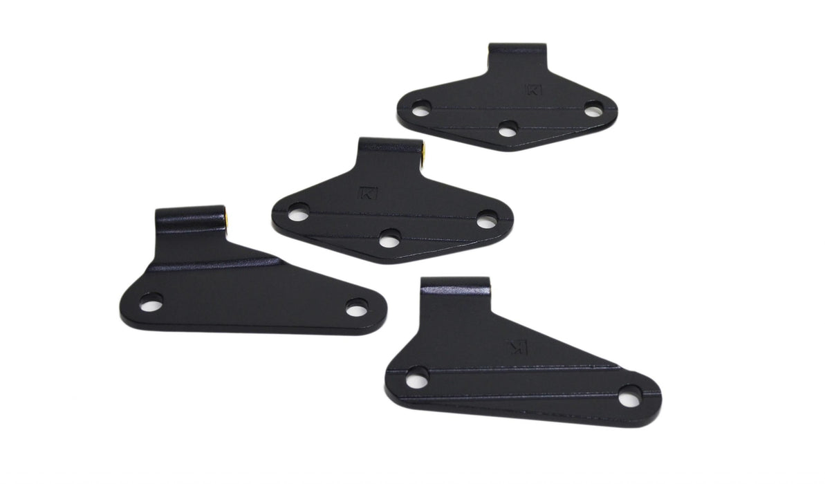 Kentrol 80580 Jeep JK Body Door Hinge Set 4 Pieces 2 Door 07-18 Wrangler JK Textured Black Kentrol - Truck Part Superstore
