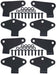 Kentrol 80581 Jeep JK Body Door Hinge Set 8 Pieces 4 Door 07-18 Wrangler JK Textured Black Kentrol - Truck Part Superstore