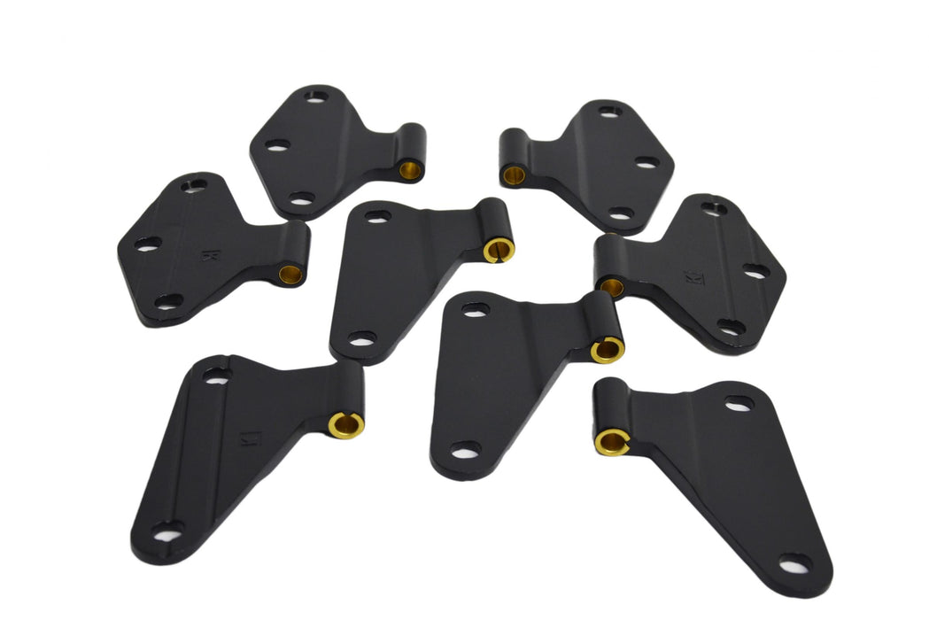 Kentrol 80581 Jeep JK Body Door Hinge Set 8 Pieces 4 Door 07-18 Wrangler JK Textured Black Kentrol - Truck Part Superstore