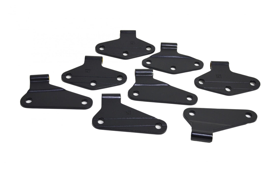 Kentrol 80581 Jeep JK Body Door Hinge Set 8 Pieces 4 Door 07-18 Wrangler JK Textured Black Kentrol - Truck Part Superstore