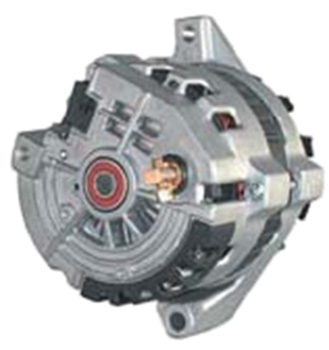 Powermaster Performance 8060 Alternator; CS121; Straight Mount; 75 Amp; 60 Idle; 1V Pulley; Natural; - Truck Part Superstore