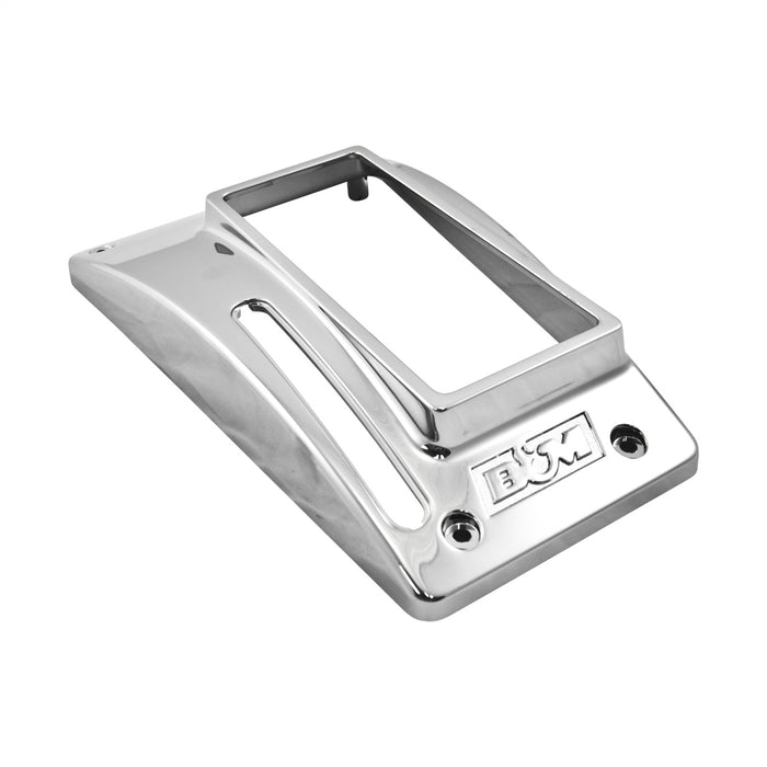 B&M 80644 Automatic Transmission Shift Top Cover; Chrome Plate; For Console QuickSilver; - Truck Part Superstore