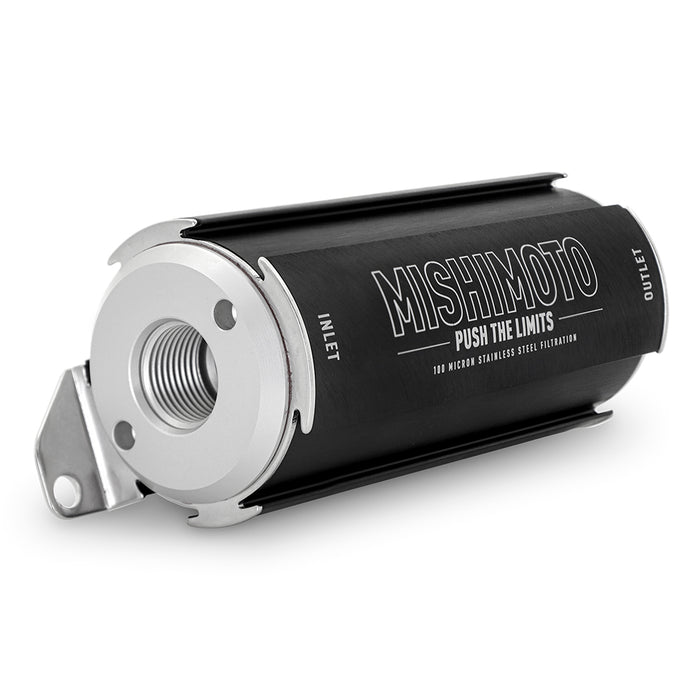 Mishimoto MMFF-ST-S100 Mishimoto High-Performance -10AN Fuel Filter, 100-Micron Stainless-Steel Insert - Truck Part Superstore