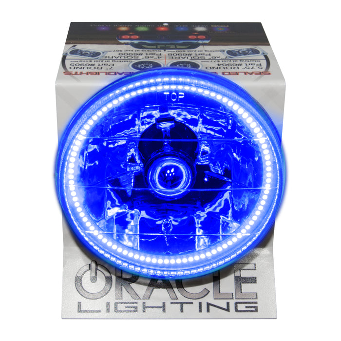 Oracle Lighting 8066-002 LED sealed beam with Halo kit display, comes with 1A power supply. - Truck Part Superstore