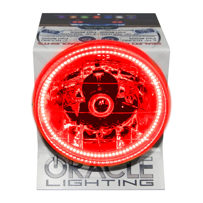 Oracle Lighting 8066-003 LED sealed beam with Halo kit display, comes with 1A power supply. - Truck Part Superstore