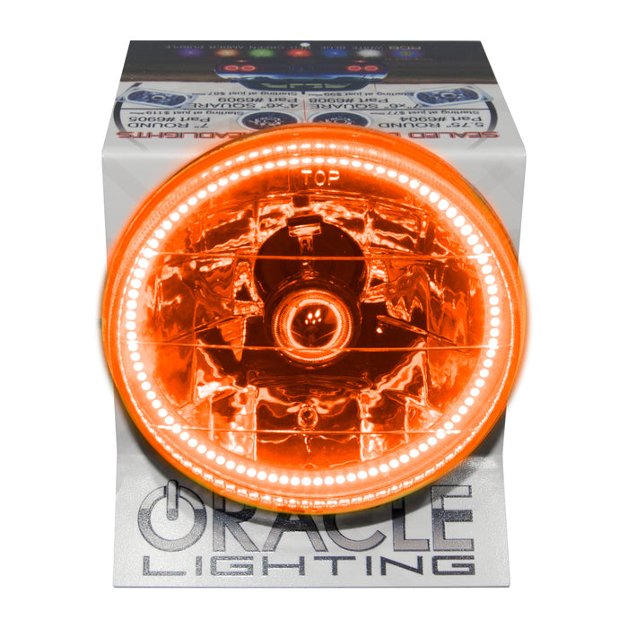 Oracle Lighting 8066-005 LED sealed beam with Halo kit display, comes with 1A power supply. - Truck Part Superstore