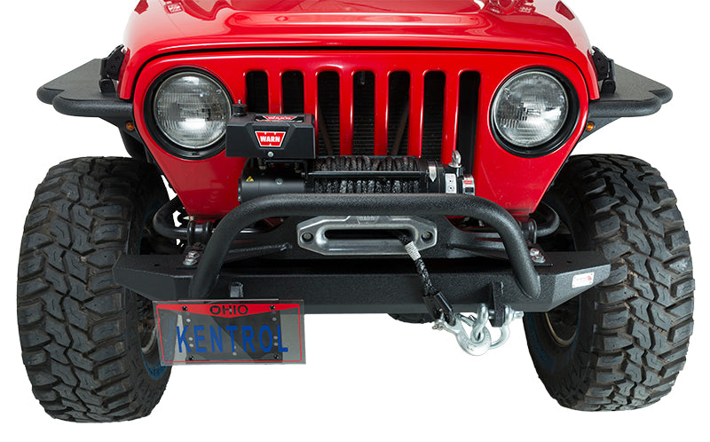 Kentrol 80706 Jeep JK Shackle Mounted License Plate Bracket 07-18 Wrangler JK Textured Black Kentrol - Truck Part Superstore