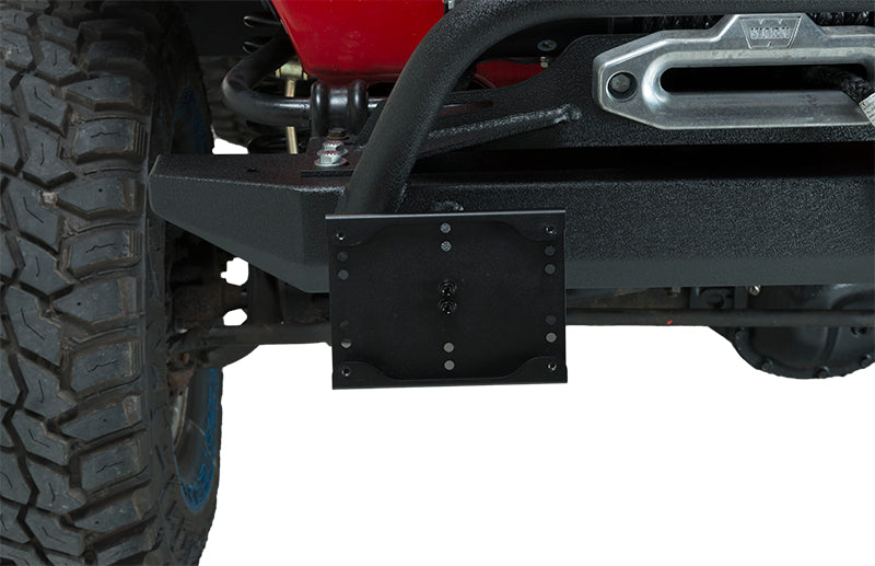 Kentrol 80706 Jeep JK Shackle Mounted License Plate Bracket 07-18 Wrangler JK Textured Black Kentrol - Truck Part Superstore