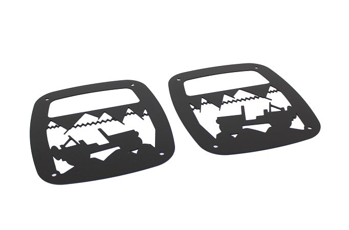 Kentrol 80709 Jeep TJ Heritage Taillight Guard 97-06 Wrangler TJ Textured Black Kentrol - Truck Part Superstore