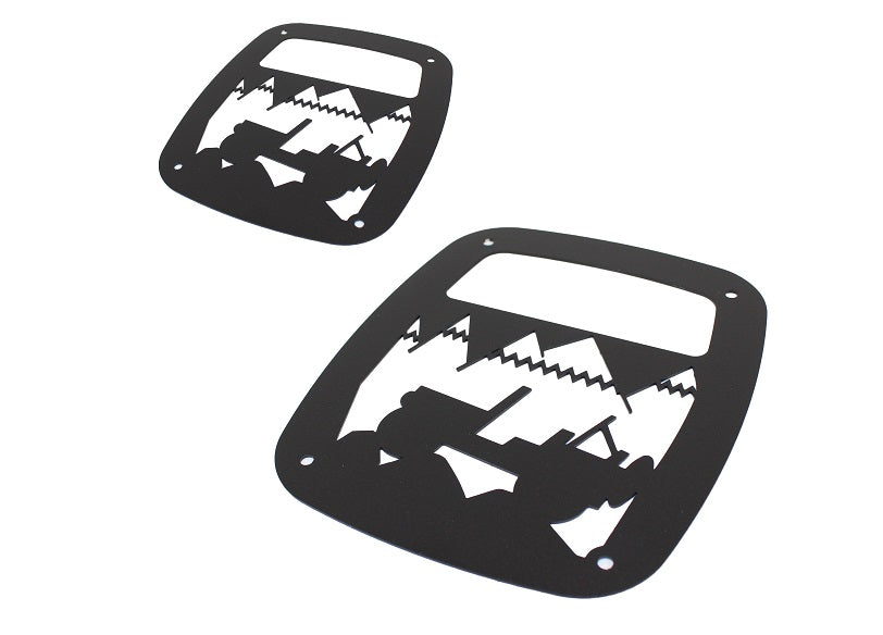Kentrol 80709 Jeep TJ Heritage Taillight Guard 97-06 Wrangler TJ Textured Black Kentrol - Truck Part Superstore