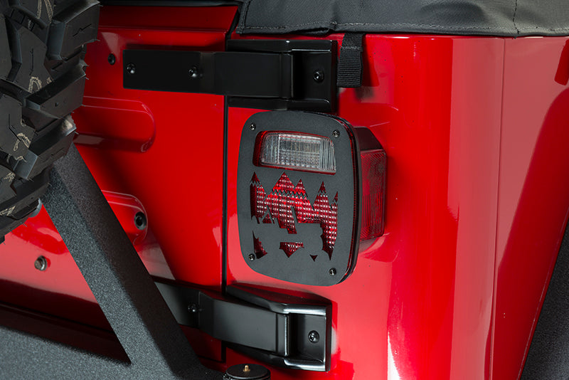 Kentrol 80709 Jeep TJ Heritage Taillight Guard 97-06 Wrangler TJ Textured Black Kentrol - Truck Part Superstore