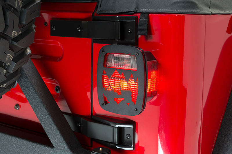 Kentrol 80709 Jeep TJ Heritage Taillight Guard 97-06 Wrangler TJ Textured Black Kentrol - Truck Part Superstore