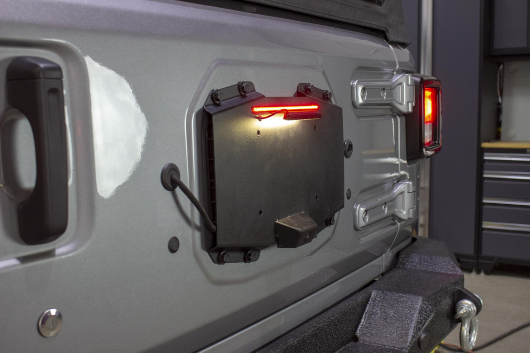 Kentrol 80718 Jeep JL Backside License Plate Mount Black 2018-Present Wrangler JL Kentrol - Truck Part Superstore