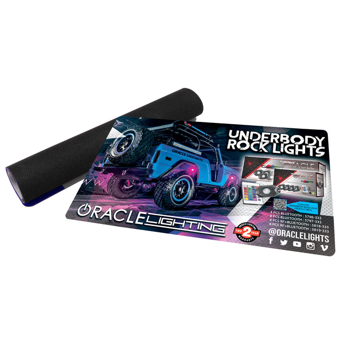 Oracle Lighting 8077-504 Neoprene Counter Mat 24in x 14in, Rock Light Design - Truck Part Superstore