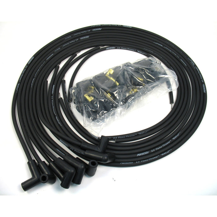 Pertronix 808290 Wires, Univ. 8MM 8 cyl 90 Deg black - Truck Part Superstore
