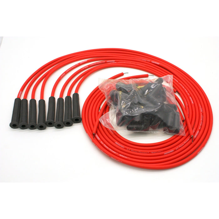 Pertronix 808480 Wires, Univ. 8MM 8 cyl 180 Deg red - Truck Part Superstore