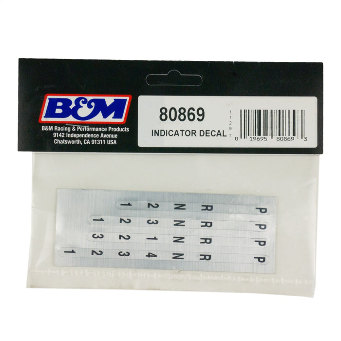 B&M 80869 Automatic Transmission Shift Indicator Window or Decal Reverse Pattern - Truck Part Superstore