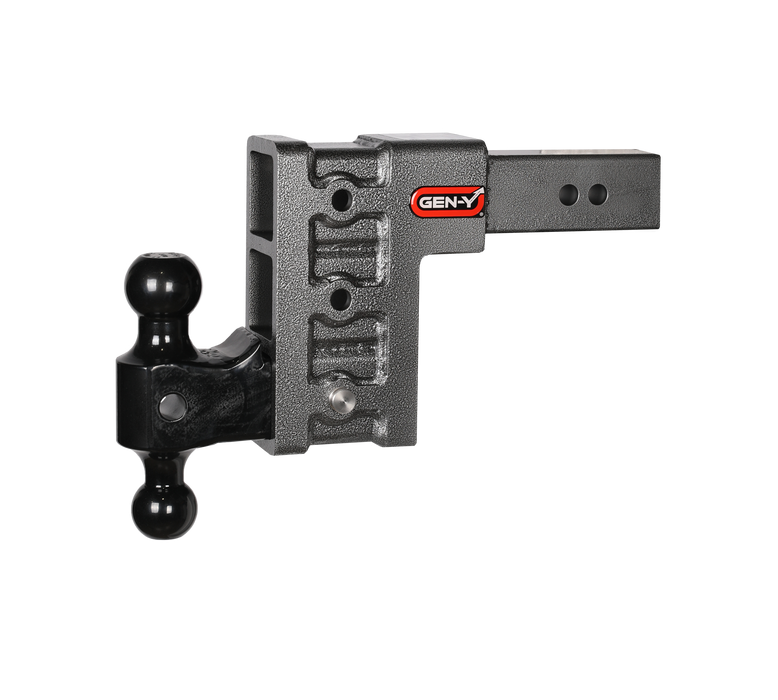GEN-Y Hitch GH-1613 MEGA-DUTY 2.5" Shank 6" Drop 3.5K TW 32K Hitch & GH-0161 Dual-Ball - Truck Part Superstore