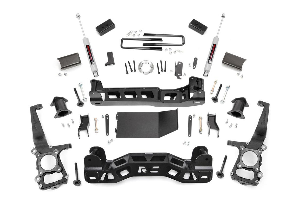 Rough Country 59930 4 Inch Suspension Lift Kit Strut Spacers 09-10 F-150 4WD Rough Country - Truck Part Superstore