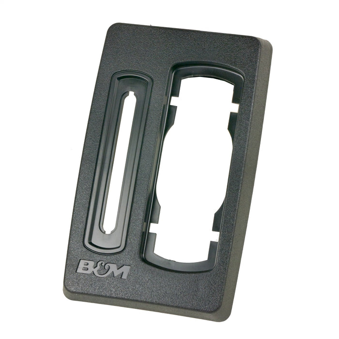 B&M 80893 Automatic Transmission Shift Top Cover; Black Plate; For Hammer; - Truck Part Superstore