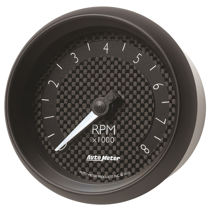 AutoMeter 8097 GAUGE; TACHOMETER; 3 3/8in.; 8K RPM; IN-DASH; GT - Truck Part Superstore
