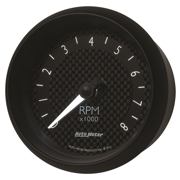 AutoMeter 8097 GAUGE; TACHOMETER; 3 3/8in.; 8K RPM; IN-DASH; GT - Truck Part Superstore