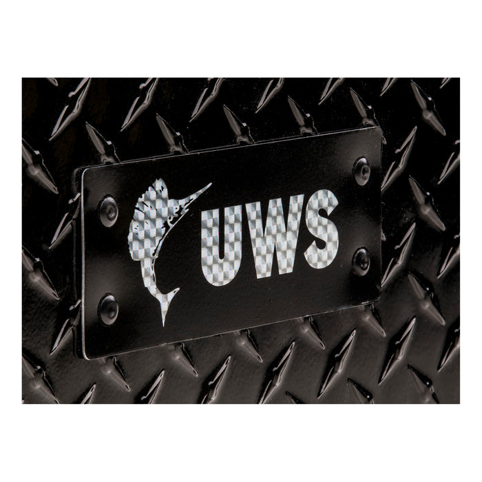 UWS 002-UWSBLACK UWS 002-UWSBLACK Replacement Rivet-On UWS Logo Badge - Truck Part Superstore